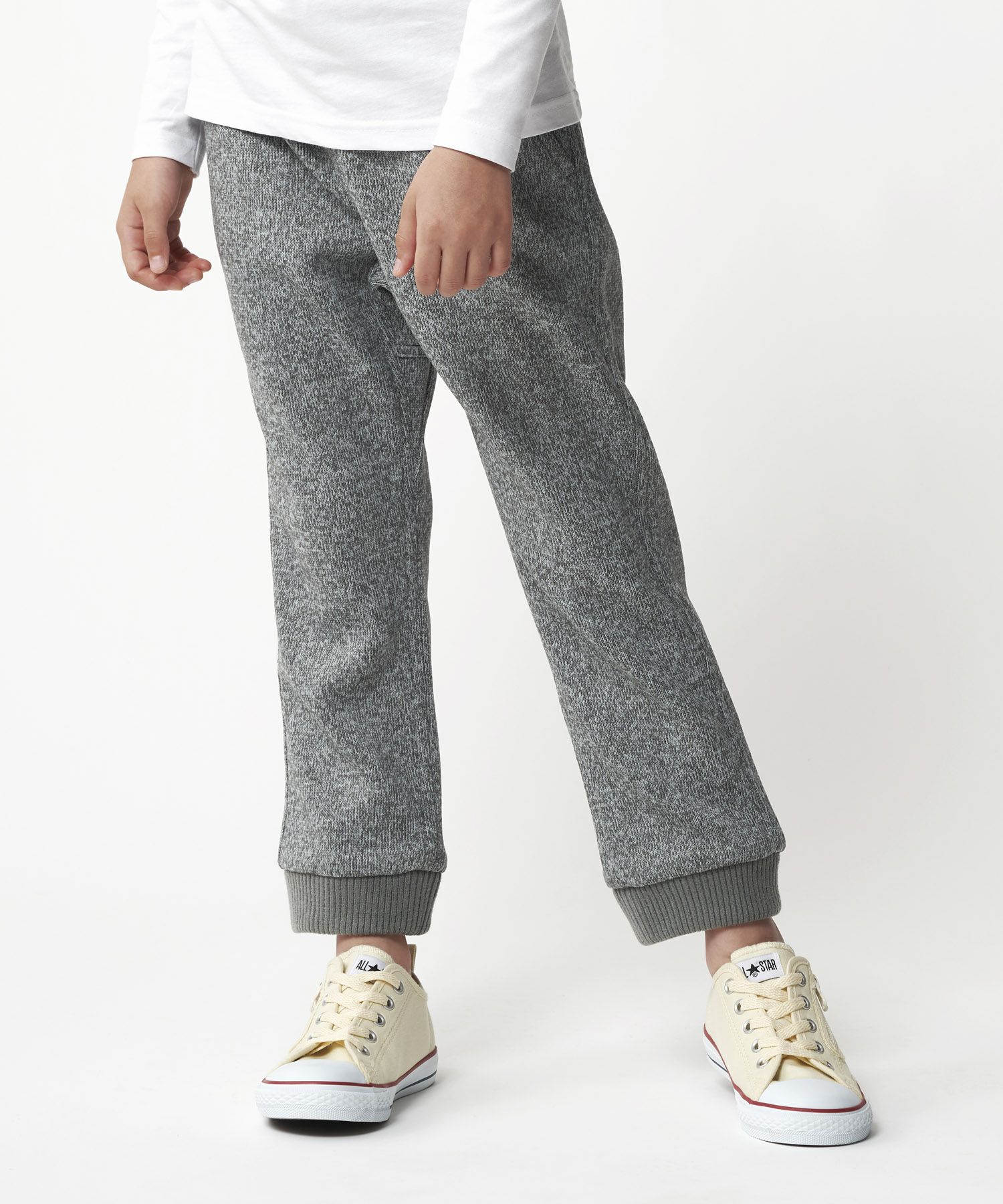 ボンディングニットフリースキッズリブパンツ｜BONDING KNIT FLEECE