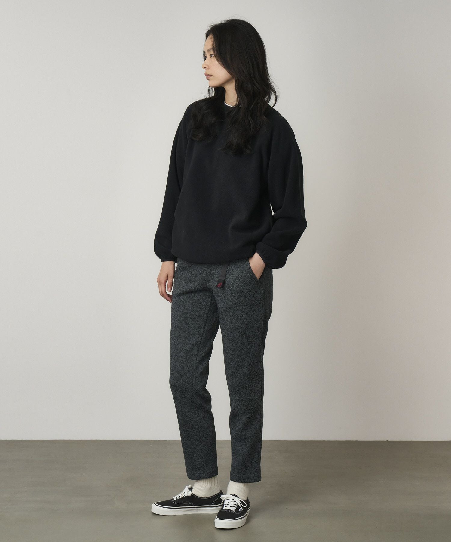 ボンディングニットフリースウィメンズテーパードパンツ｜BONDING KNIT