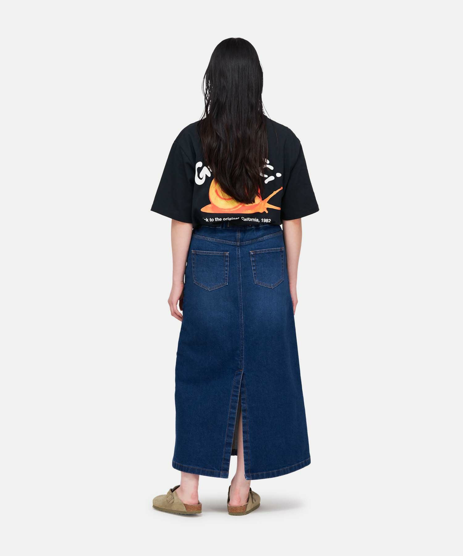 ストレッチデニムAラインスカート｜STRETCH DENIM A-LINE SKIRT