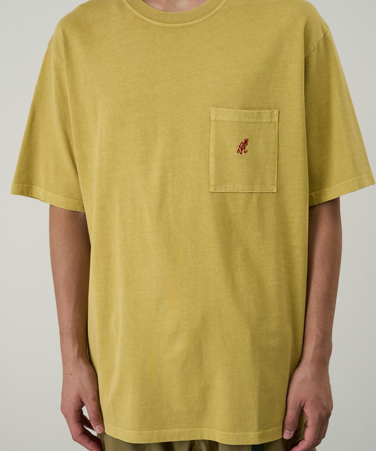 ワンポイントTシャツピグメントダイ｜ONE POINT TEE PIGMENT DYED