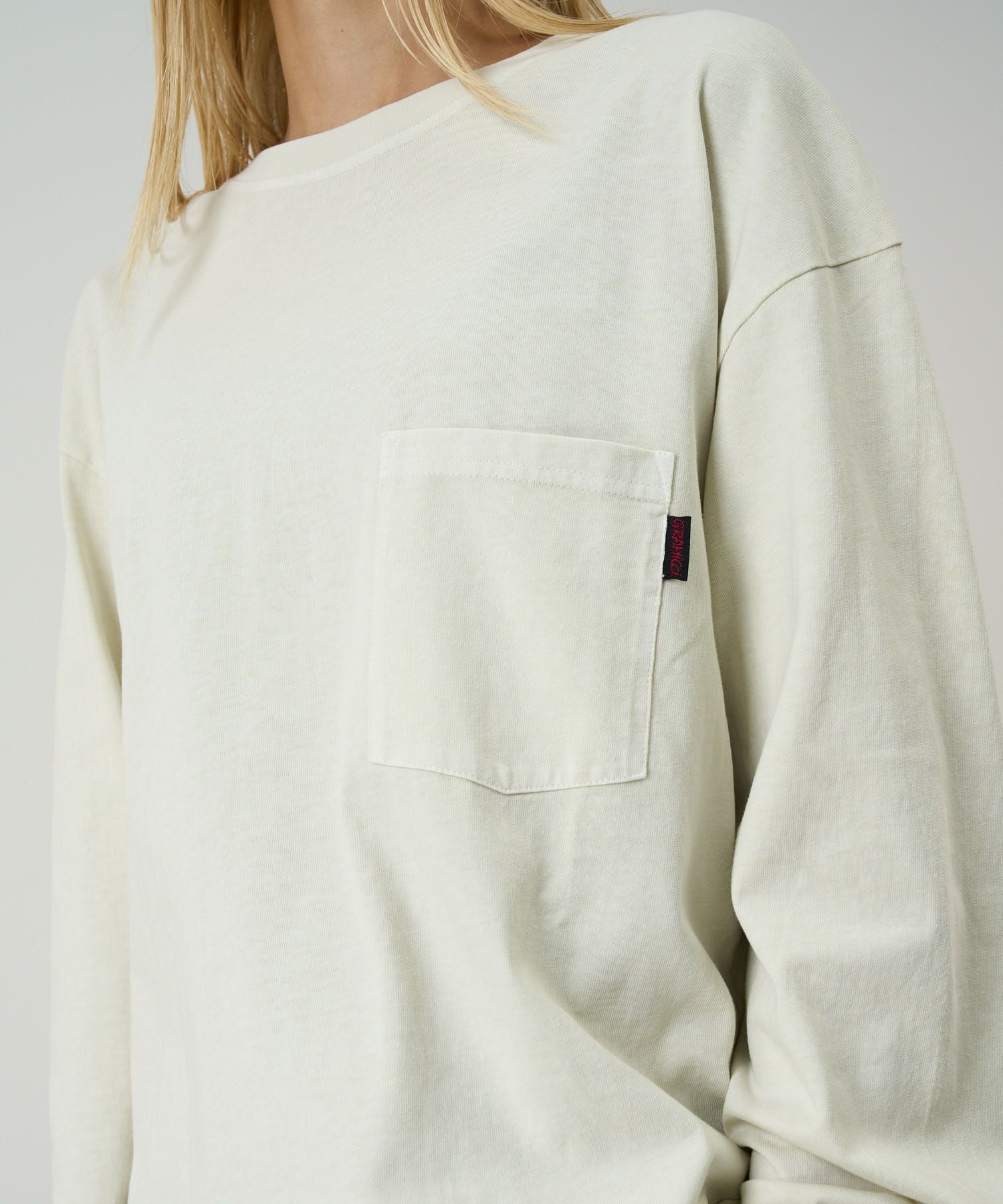 L/SポケットTシャツピグメントダイ｜L/S POCKET TEE PIGMENT DYED
