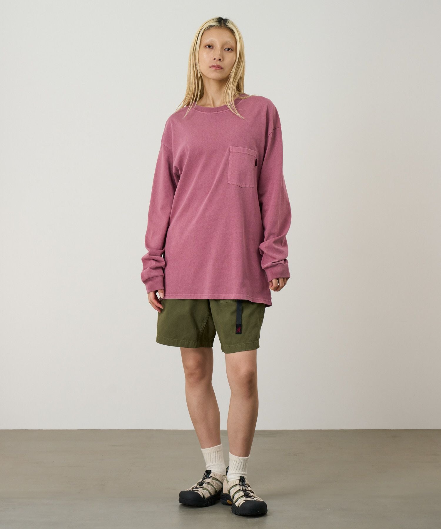 L/SポケットTシャツピグメントダイ｜L/S POCKET TEE PIGMENT DYED