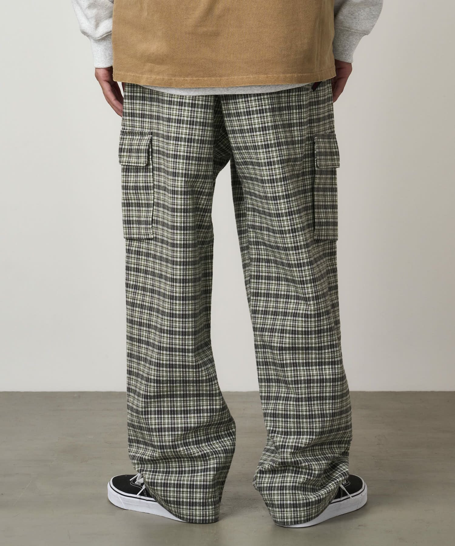 2025秋冬 GRAMICCI SWELL CARGO PANT サイズL チェック柄カーゴパンツ