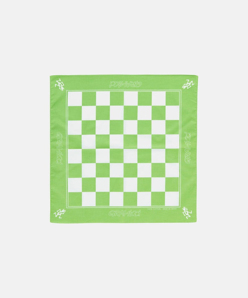 Checkers Bandana Lime
