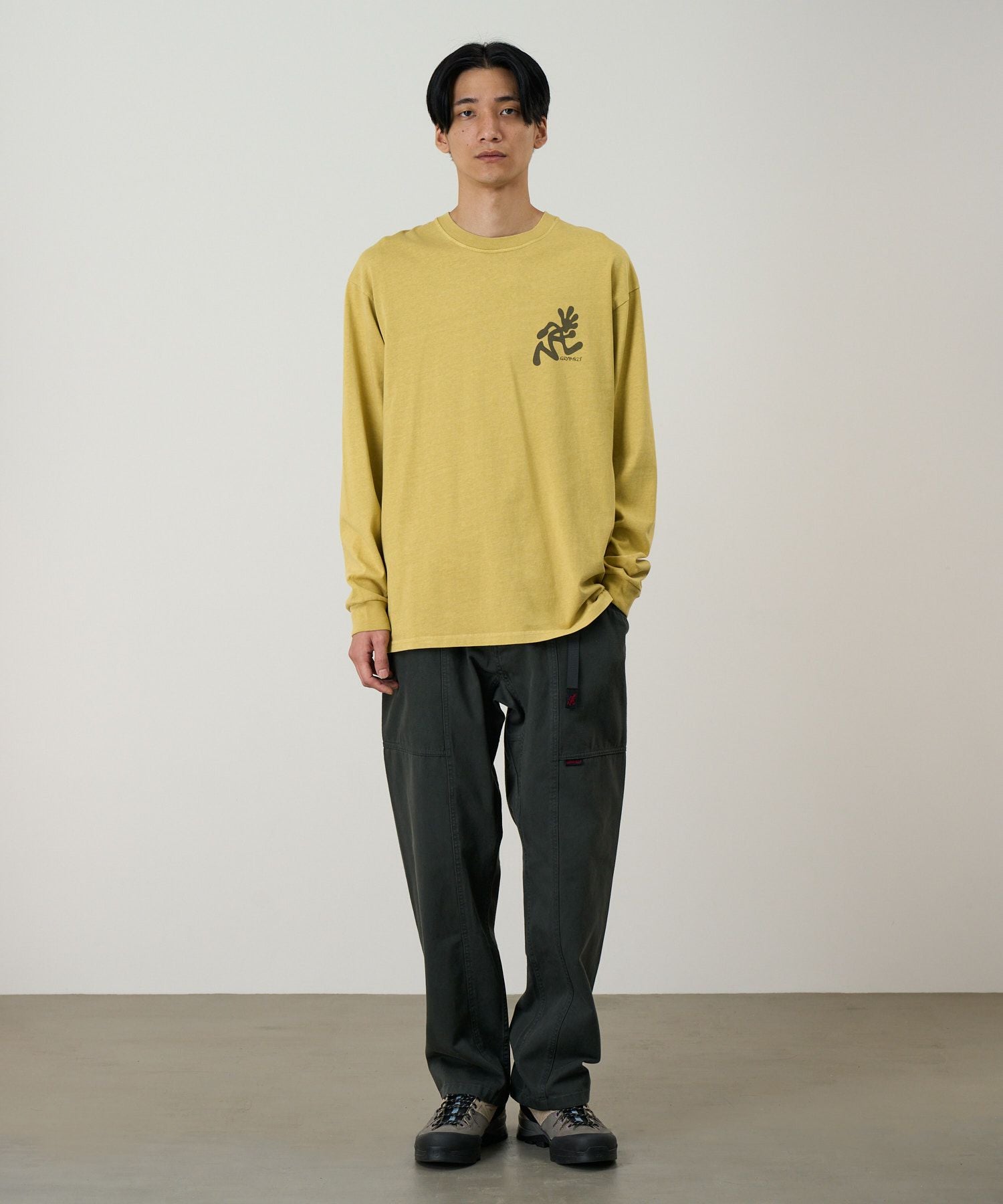 ランニングマンロングスリーブTシャツピグメントダイ | グラミチ 公式