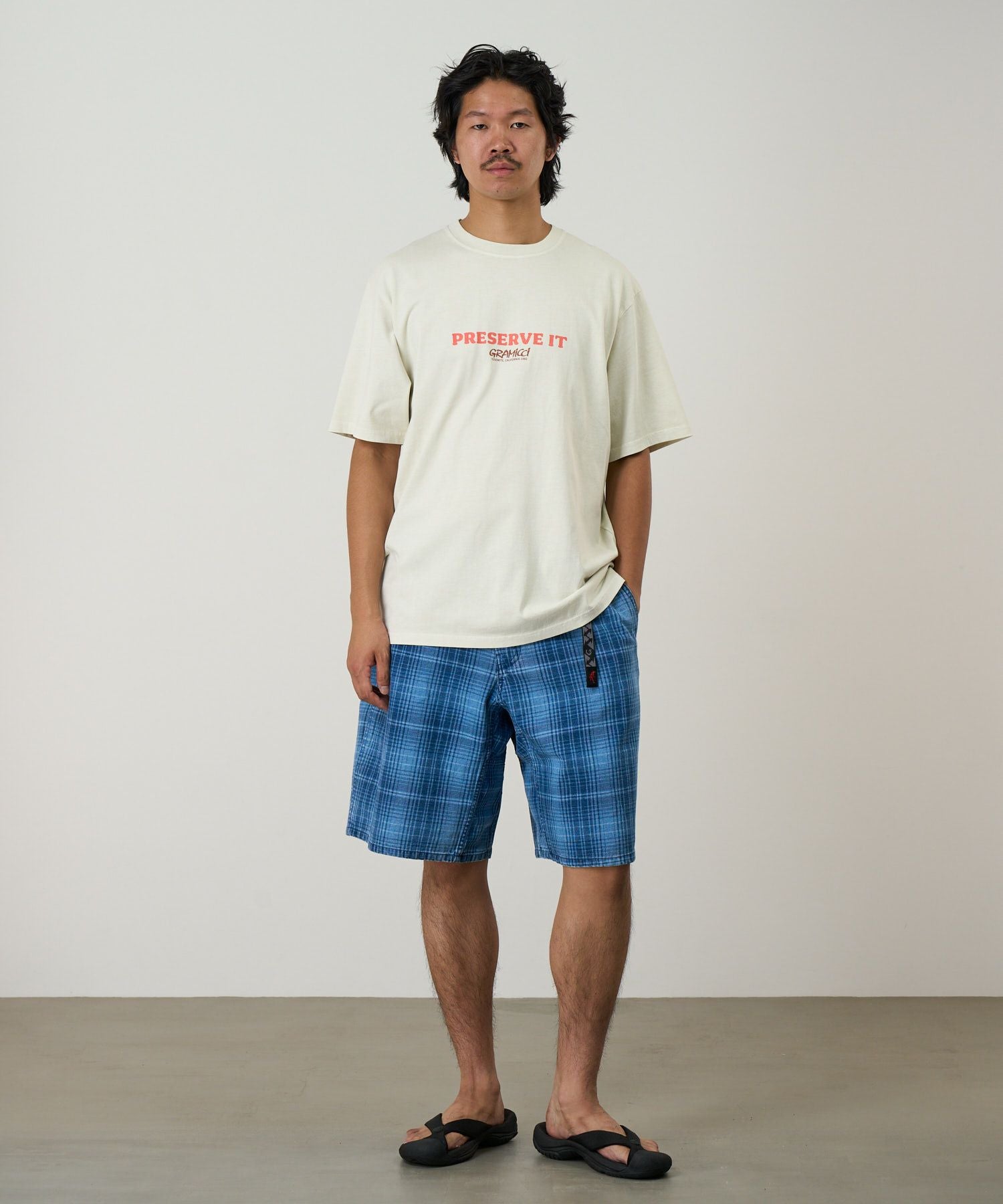 フットプリントTシャツピグメントダイ | グラミチ 公式通販サイト