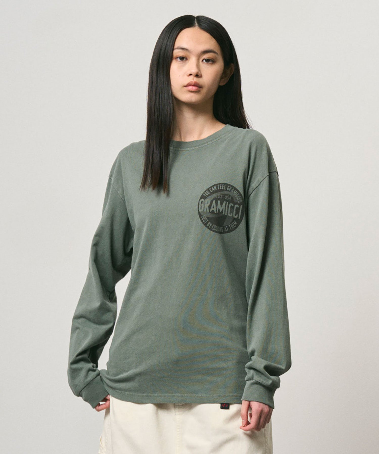 アイコンロングスリーブTシャツピグメントダイ | グラミチ 公式通販