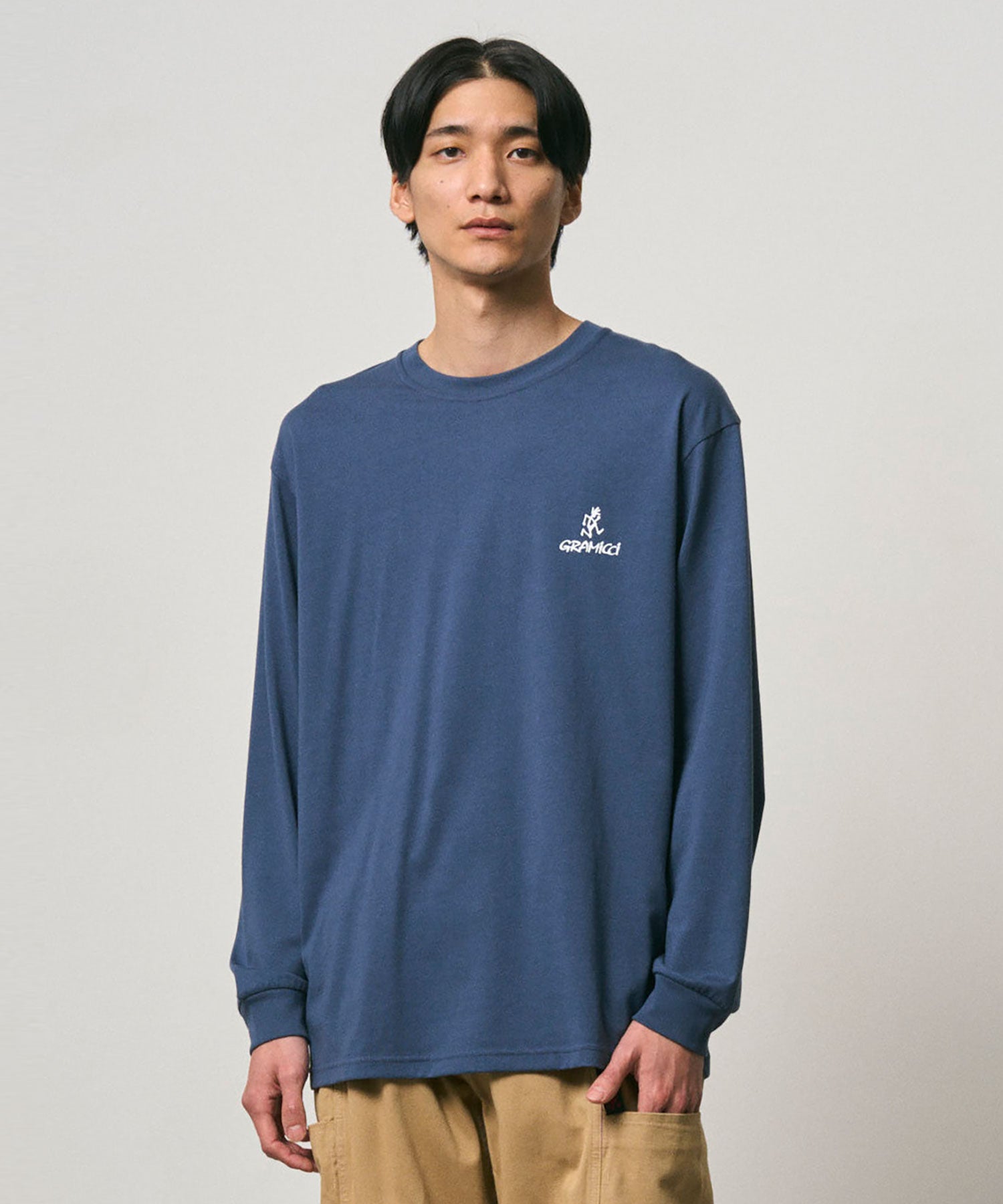 ワンポイントロゴロングスリーブTシャツ | グラミチ 公式通販サイト